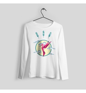 Brown bear printed sweater